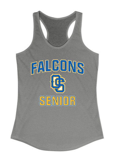 Olathe South Falcons OS Script Senior #1 Women's Tank Top