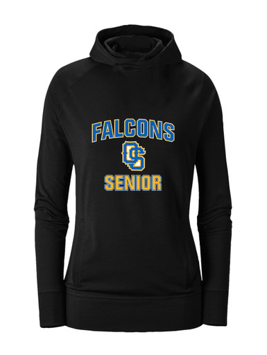 Olathe South Falcons OS Script Senior #1 Women's Hoodie