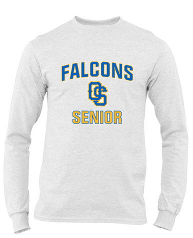 Olathe South Falcons OS Script Senior #1 Men's Premium LS T-Shirt