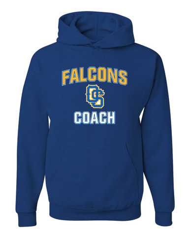 Olathe South Falcons OS Script Coach Men's Premium Hoodie