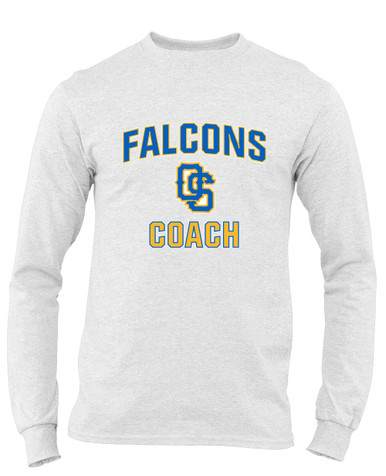 Olathe South Falcons OS Script Coach Men's LS T-Shirt