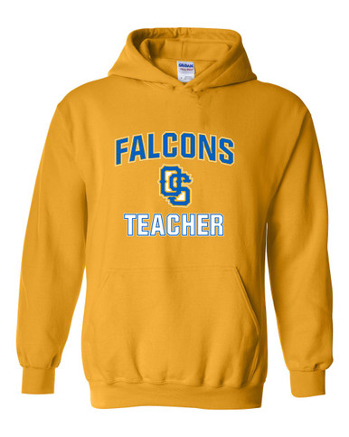 Olathe South Falcons OS Script Teacher Men's Hoodie