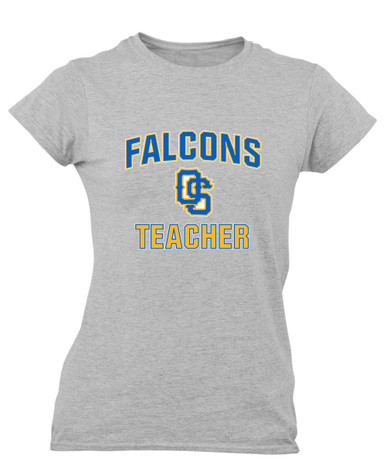 Olathe South Falcons OS Script Teacher Women's SS T-Shirt