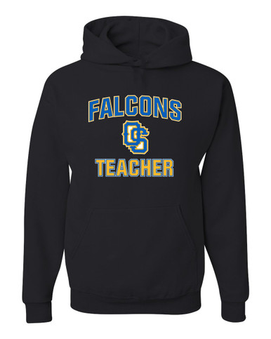 Olathe South Falcons OS Script Teacher Men's Premium Hoodie
