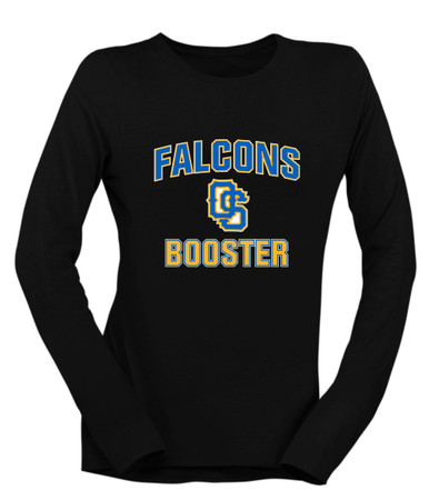 Olathe South Falcons OS Script Booster Women's Premium LS T-Shirt