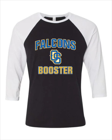 Olathe South Falcons OS Script Booster Women's Baseball T-Shirt