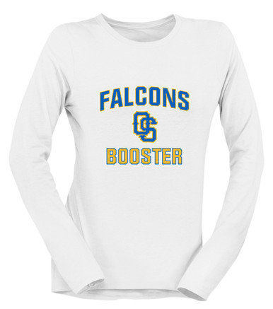Olathe South Falcons OS Script Booster Women's LS T-Shirt