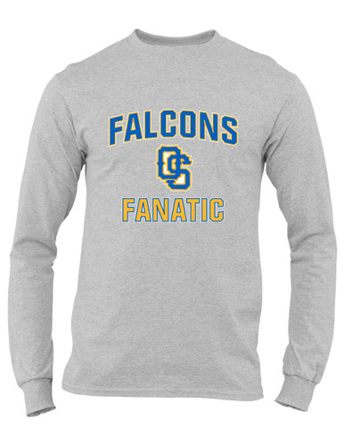 Olathe South Falcons OS Script Fanatic Men's Premium LS T-Shirt