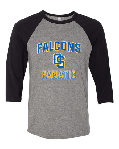 Olathe South Falcons OS Script Fanatic Men's Baseball T-Shirt