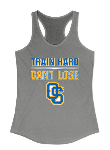 Olathe South Falcons OS Script Train Hard, Can't Lose Women's Tank Top