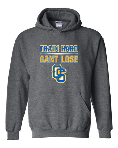 Olathe South Falcons OS Script Train Hard, Can't Lose Men's Hoodie