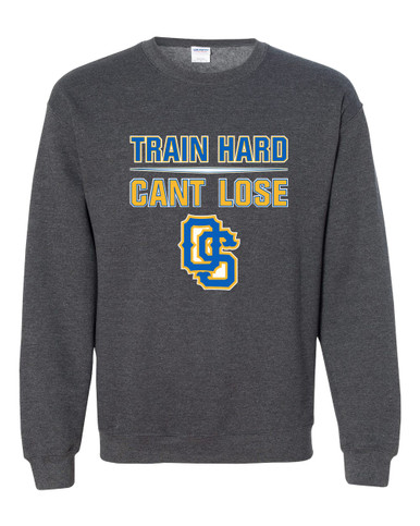 Olathe South Falcons OS Script Train Hard, Can't Lose Men's Sweatshirt
