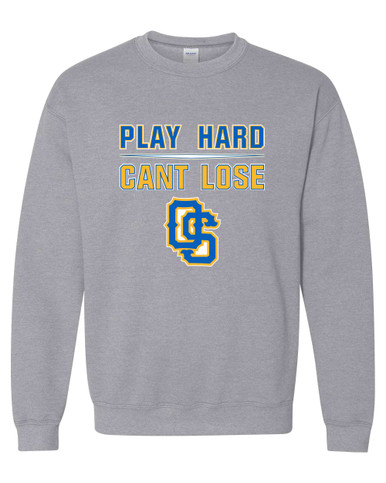 Olathe South Falcons OS Script Play Hard, Can't Lose Men's Sweatshirt