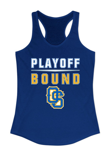 Olathe South Falcons OS Script Playoff Bound Women's Tank Top