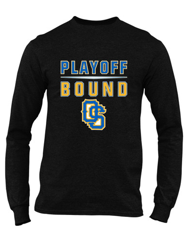Olathe South Falcons OS Script Playoff Bound Men's Premium LS T-Shirt