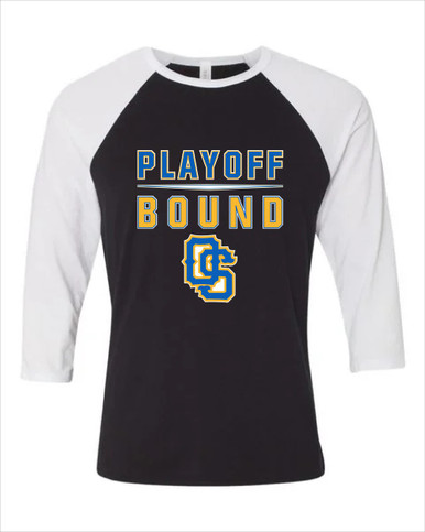 Olathe South Falcons OS Script Playoff Bound Men's Baseball T-Shirt