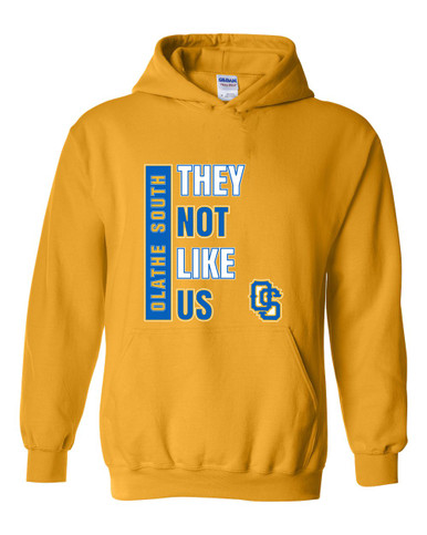 Olathe South Falcons OS Script They Not Like Us #1 Men's Hoodie