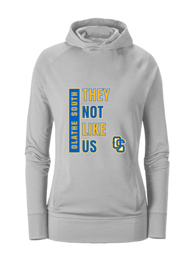 Olathe South Falcons OS Script They Not Like Us #1 Women's Hoodie