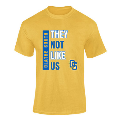 Olathe South Falcons OS Script They Not Like Us #1 Men's Premium SS T-Shirt