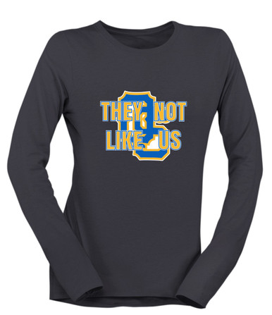 Olathe South Falcons OS Script They Not Like Us #2 Women's Premium LS T-Shirt