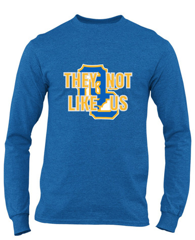 Olathe South Falcons OS Script They Not Like Us #2 Men's LS T-Shirt
