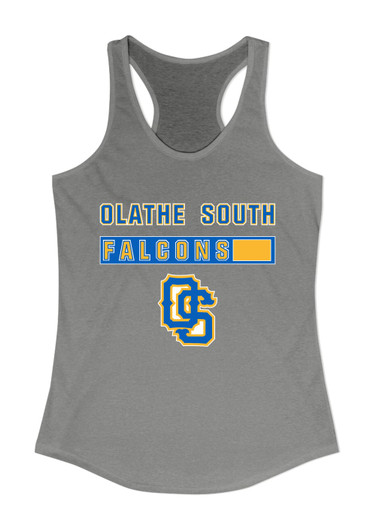 Olathe South Falcons OS Script Mascot #7 Women's Tank Top