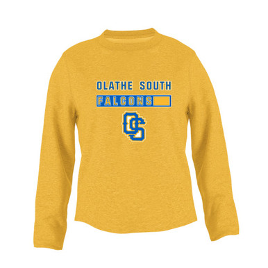 Olathe South Falcons OS Script Mascot #7 Women's Sweatshirt