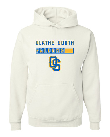 Olathe South Falcons OS Script Mascot #7 Men's Premium Hoodie