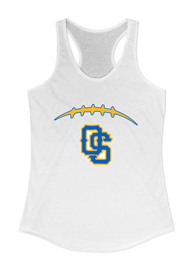 Olathe South Falcons OS Script Football #2 Women's Tank Top