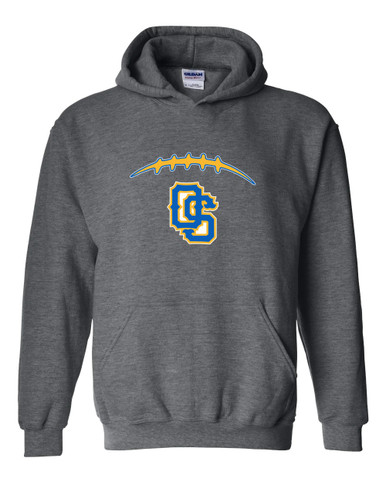 Olathe South Falcons OS Script Football #2 Men's Hoodie