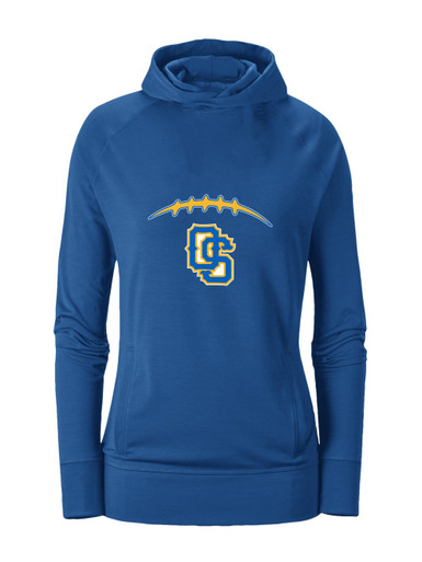 Olathe South Falcons OS Script Football #2 Women's Hoodie