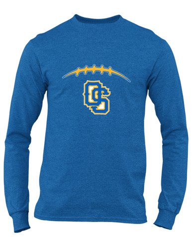 Olathe South Falcons OS Script Football #2 Men's Premium LS T-Shirt