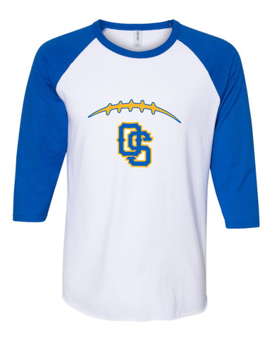 Olathe South Falcons OS Script Football #2 Men's Baseball T-Shirt