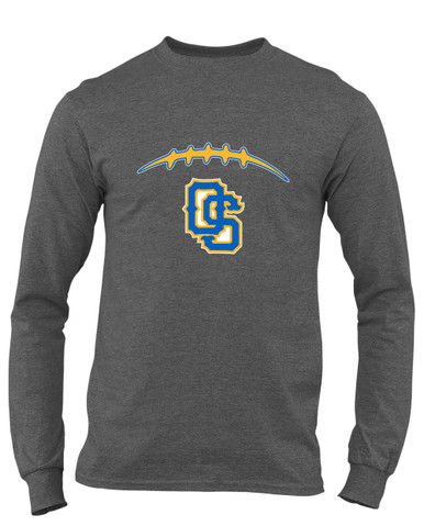 Olathe South Falcons OS Script Football #2 Men's LS T-Shirt