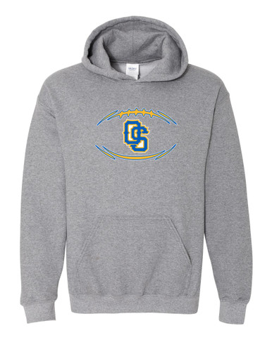 Olathe South Falcons OS Script Football #3 Men's Hoodie