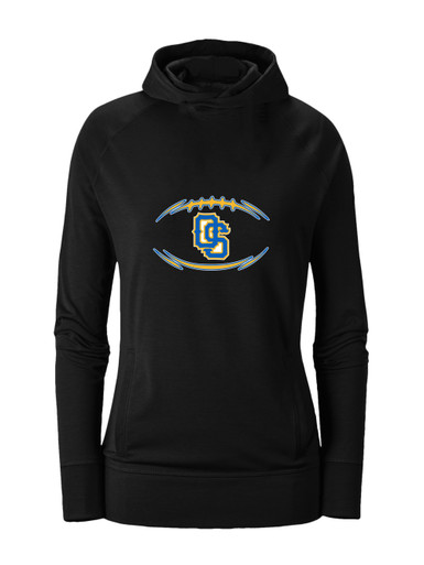 Olathe South Falcons OS Script Football #3 Women's Hoodie