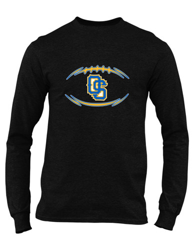 Olathe South Falcons OS Script Football #3 Men's Premium LS T-Shirt