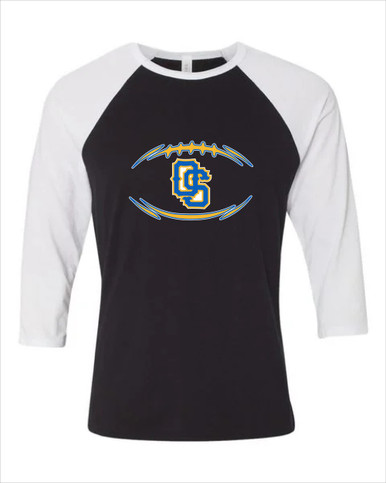 Olathe South Falcons OS Script Football #3 Men's Baseball T-Shirt