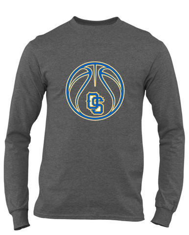 Olathe South Falcons OS Script Basketball #2 Men's Premium LS T-Shirt