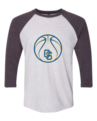 Olathe South Falcons OS Script Basketball #2 Men's Baseball T-Shirt