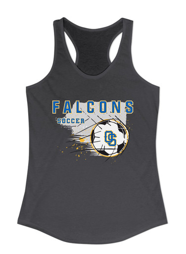 Olathe South Falcons OS Script Soccer #2 Women's Tank Top