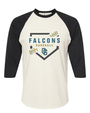 Olathe South Falcons OS Script Baseball #2 Men's Baseball T-Shirt