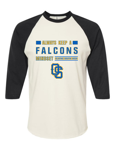 Olathe South Falcons OS Script Mindset Women's Baseball T-Shirt