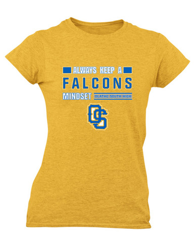 Olathe South Falcons OS Script Mindset Women's Premium SS T-Shirt