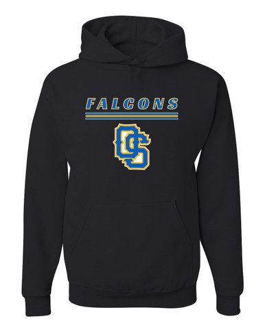 Olathe South Falcons OS Script Mascot #8 Men's Premium Hoodie