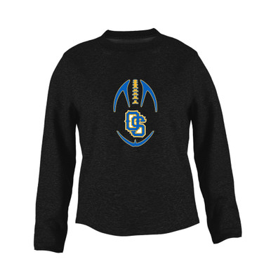 Olathe South Falcons OS Script Football #4 Women's Sweatshirt