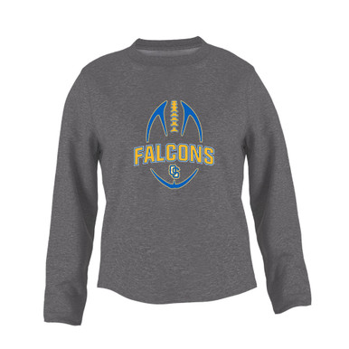 Olathe South Falcons OS Script Football #5 Women's Sweatshirt