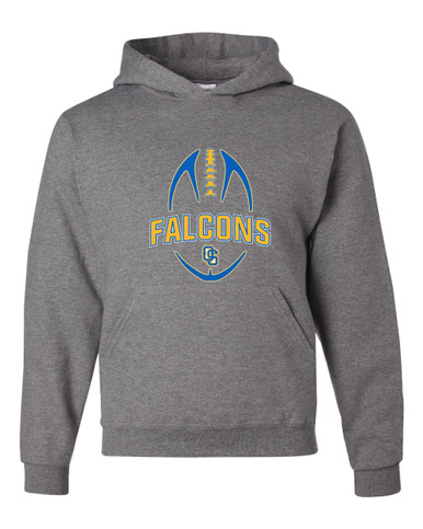 Olathe South Falcons OS Script Football #5 Men's Premium Hoodie