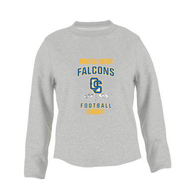 Olathe South Falcons OS Script Football #6 Women's Sweatshirt