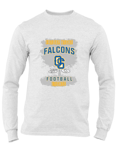 Olathe South Falcons OS Script Football #6 Men's Premium LS T-Shirt